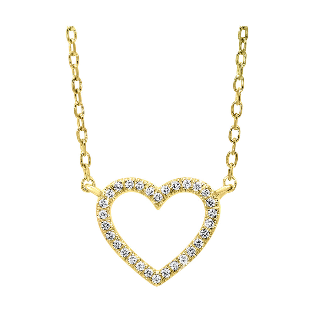 14Kt Yellow Gold Diamond 1/20Ctw Pendant