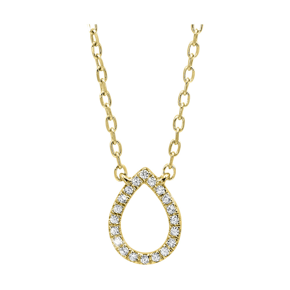 14Kt Yellow Gold Diamond 1/20Ctw Pendant