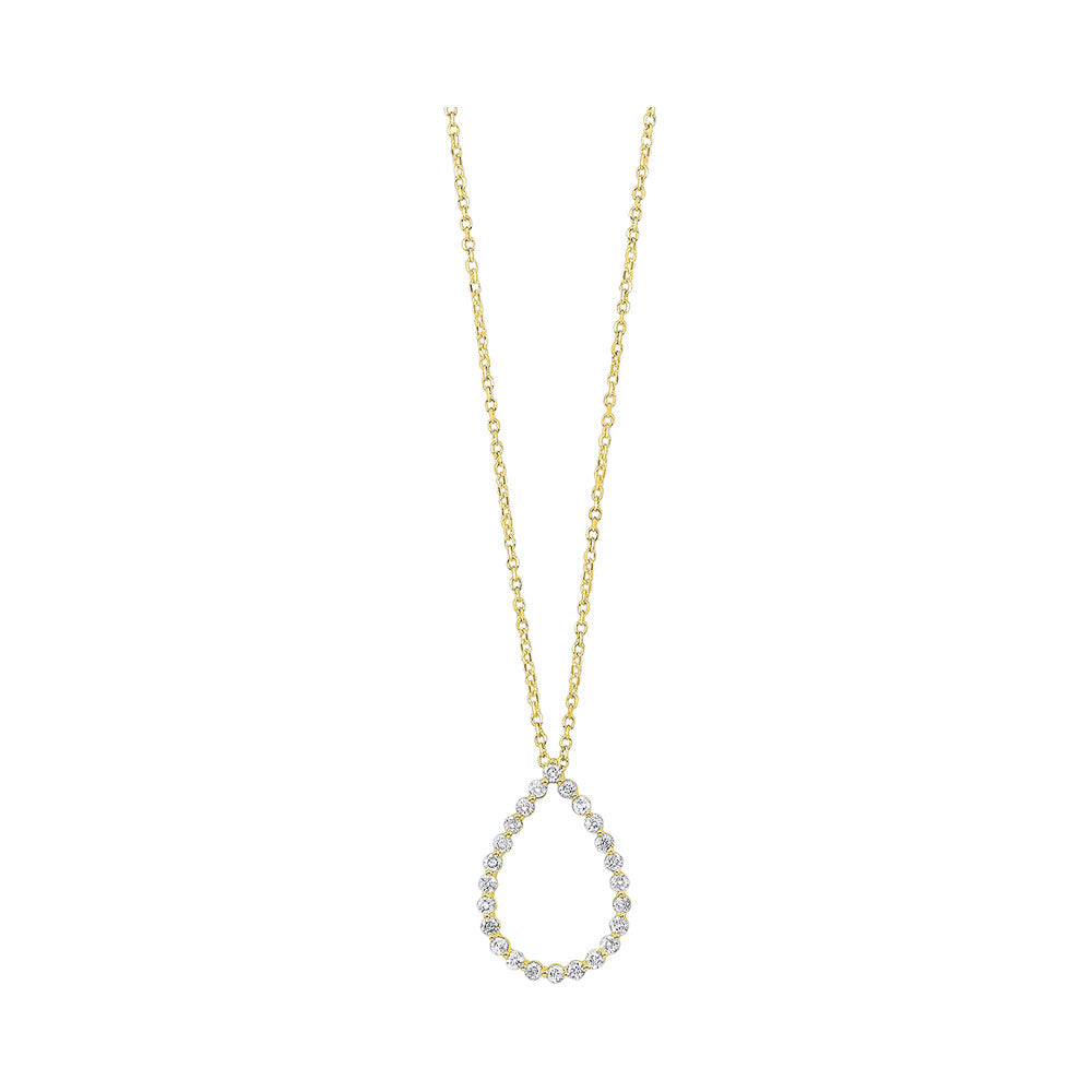 14Kt Yellow Gold Diamond 1/4Ctw Pendant