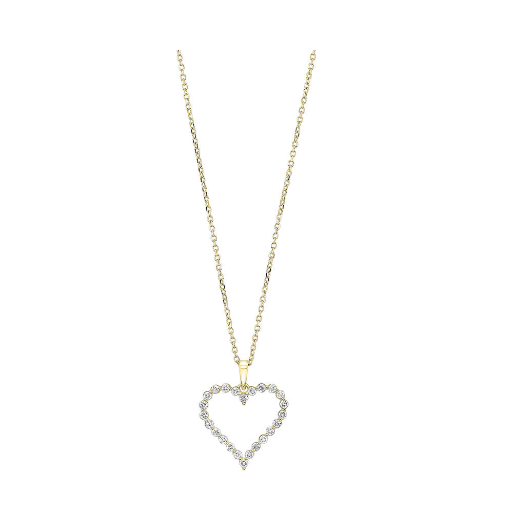 14Kt Yellow Gold Diamond 1/4Ctw Pendant