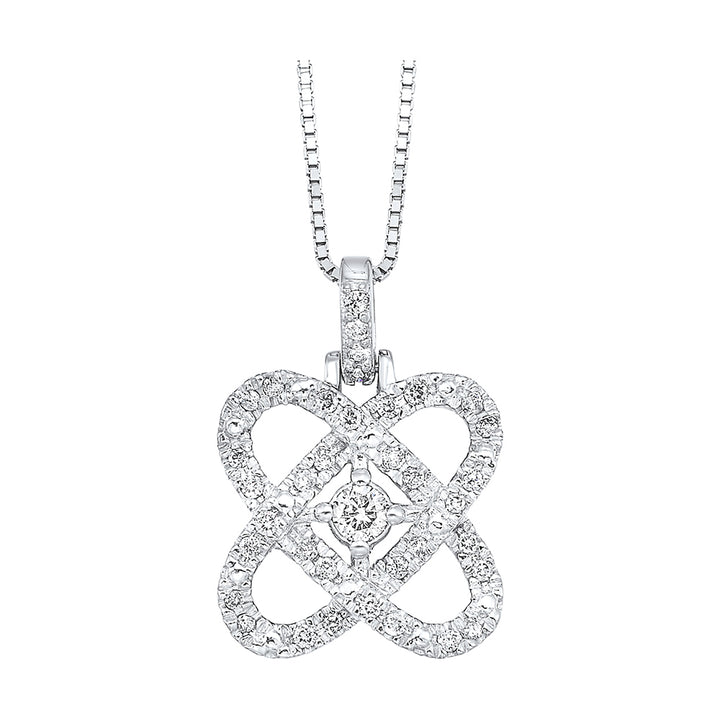 14Kt White Gold Diamond 3/4Ctw Pendant
