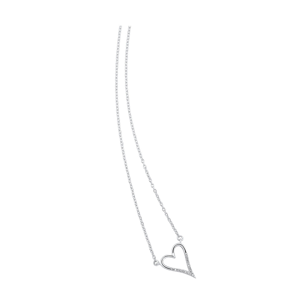 Silver Diamond 1/20Ctw Pendant