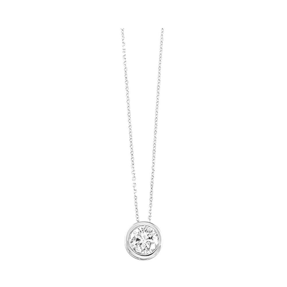 14Kt White Gold Diamond 3/4Ctw Pendant