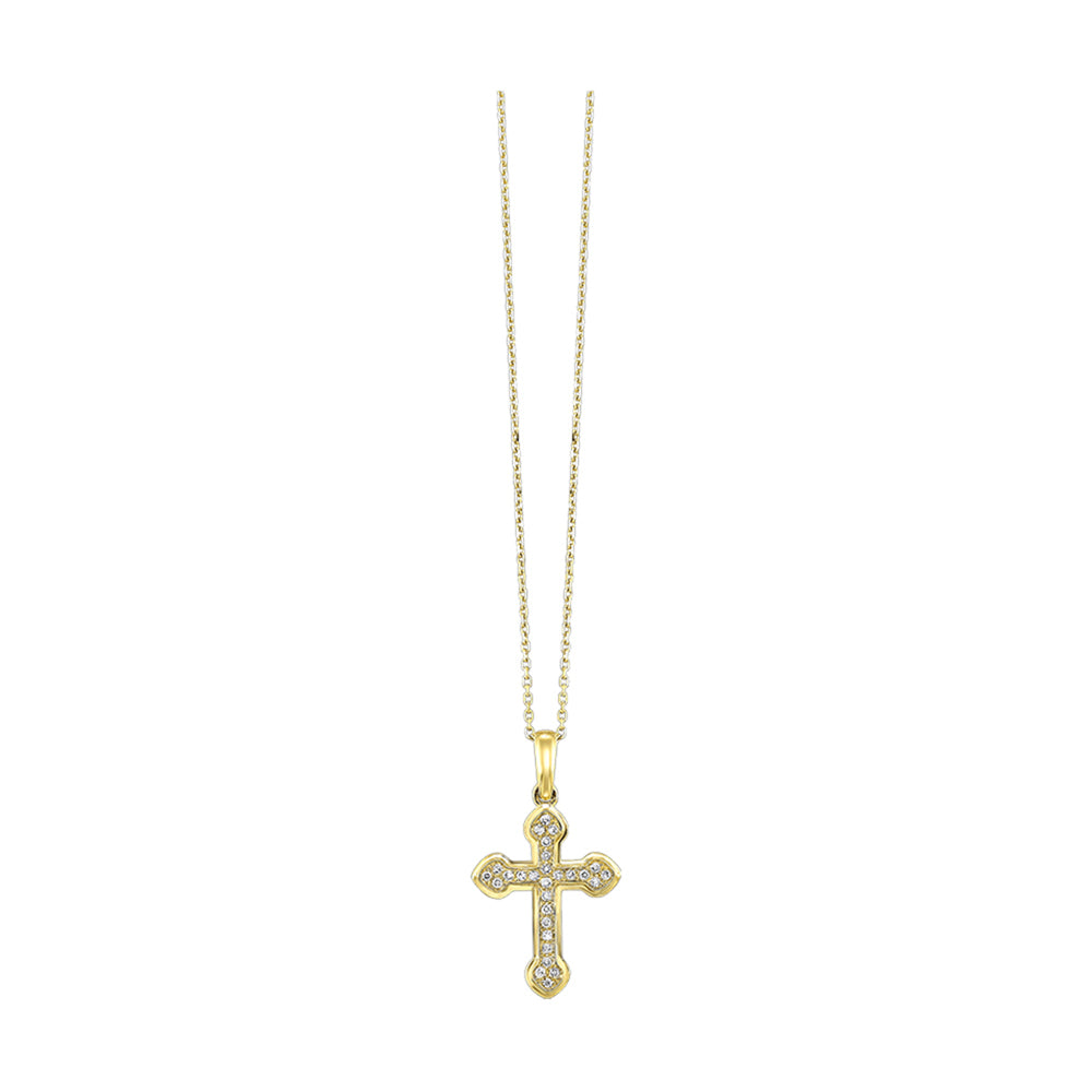 14Kt Yellow Gold Diamond 1/10Ctw Pendant