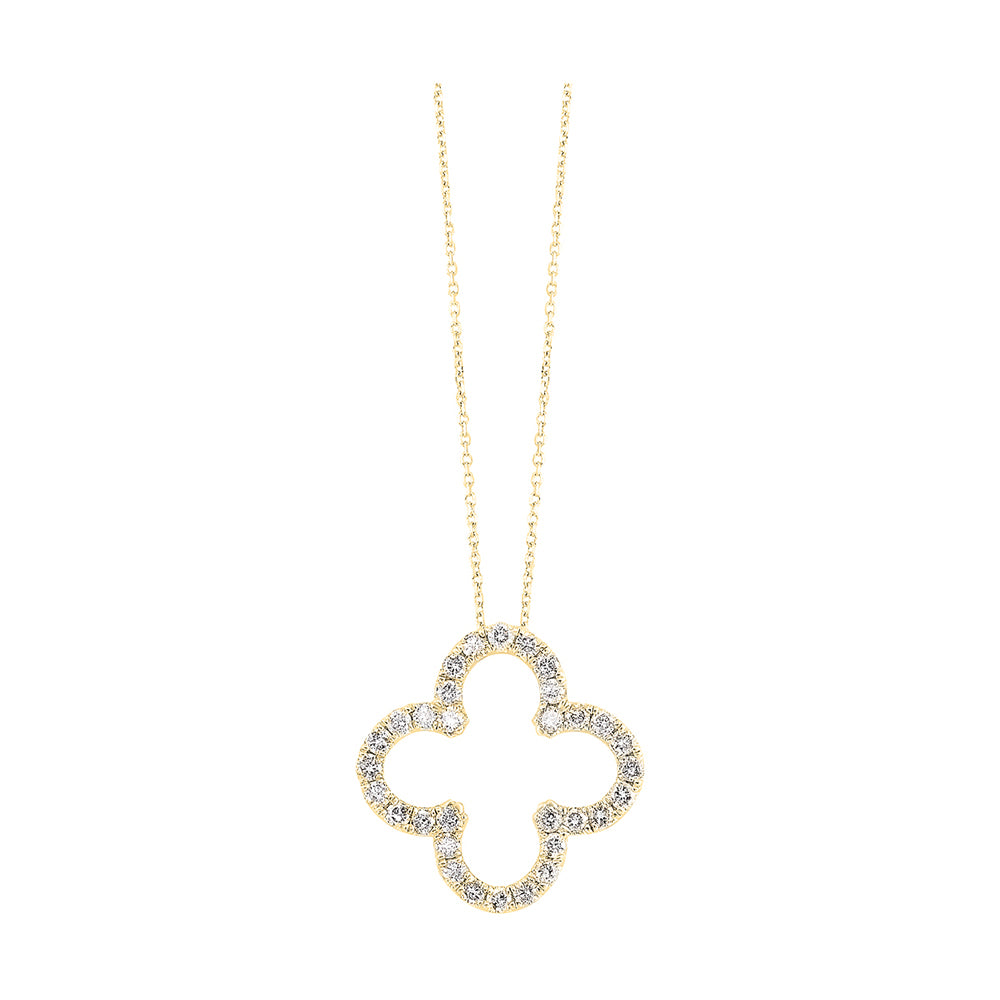 14Kt Yellow Gold Diamond 1Ctw Pendant