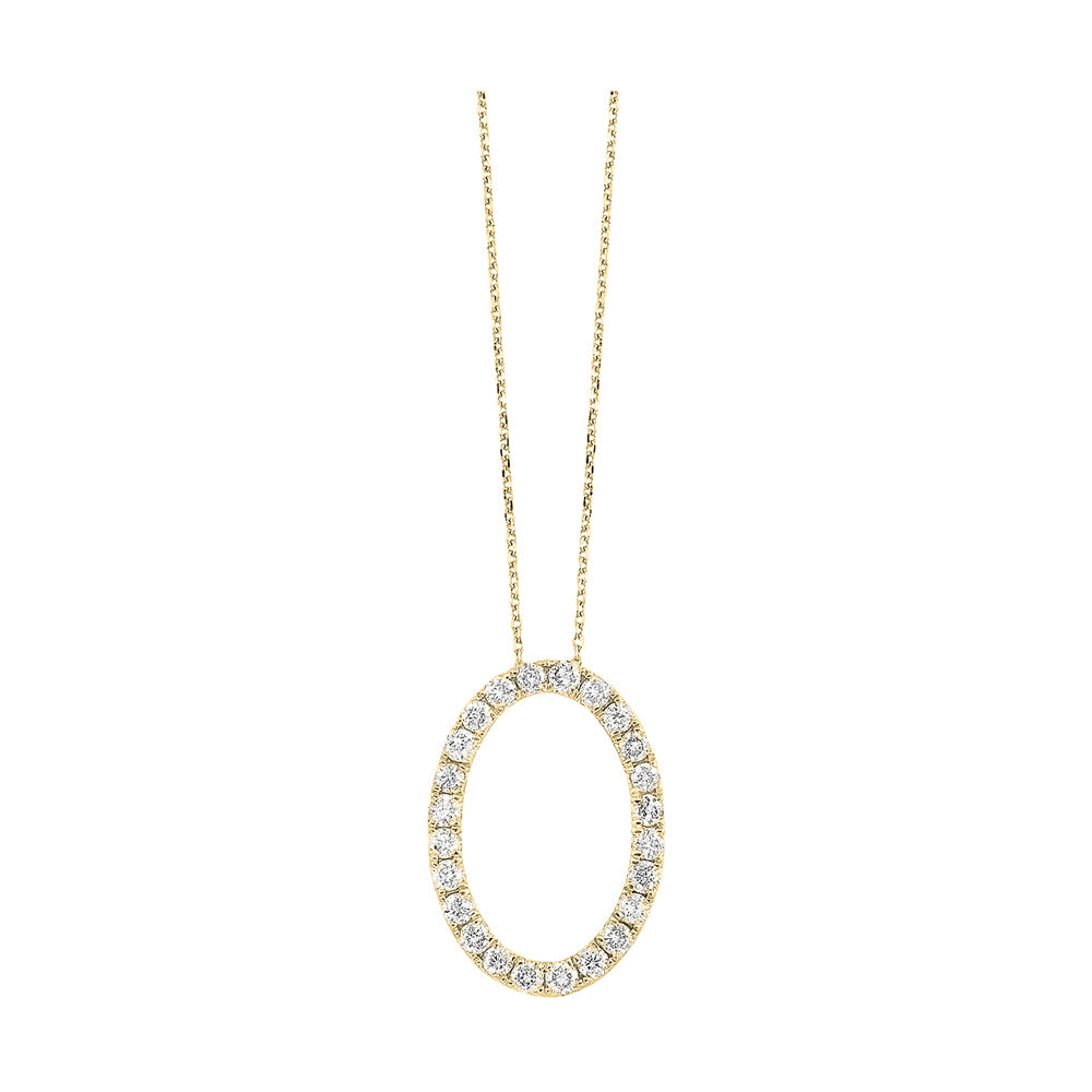 14Kt Yellow Gold Diamond 1/4Ctw Pendant