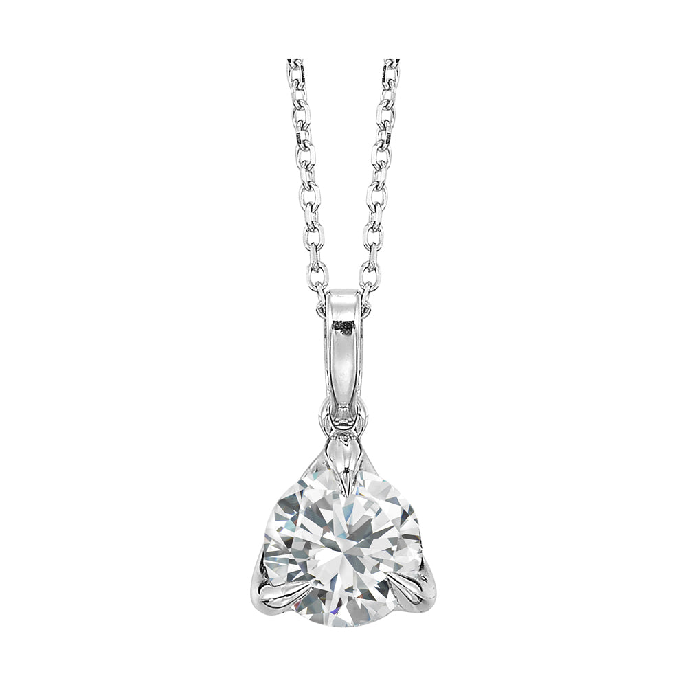 14Kt White Gold Diamond 3/4Ctw Pendant