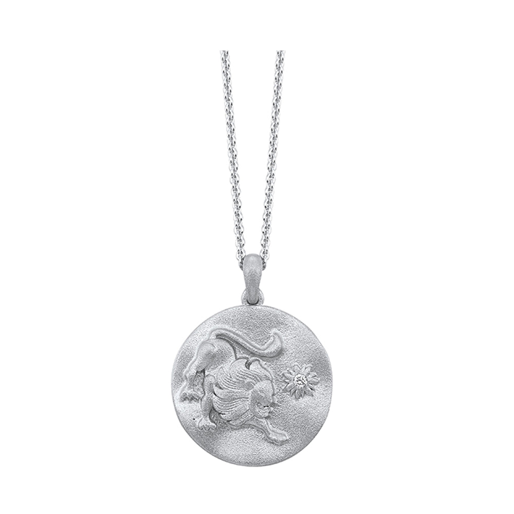 Silver Diamond 1/50Ctw Pendant