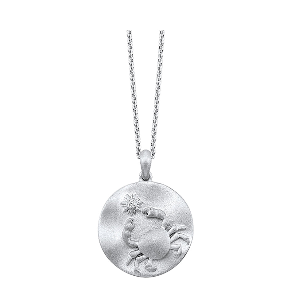 Silver Diamond 1/50Ctw Pendant