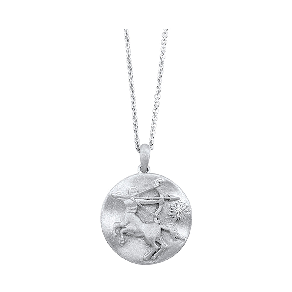 Silver Diamond 1/50Ctw Pendant