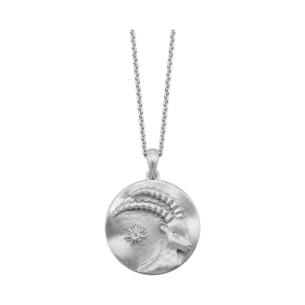 Silver Diamond 1/50Ctw Pendant
