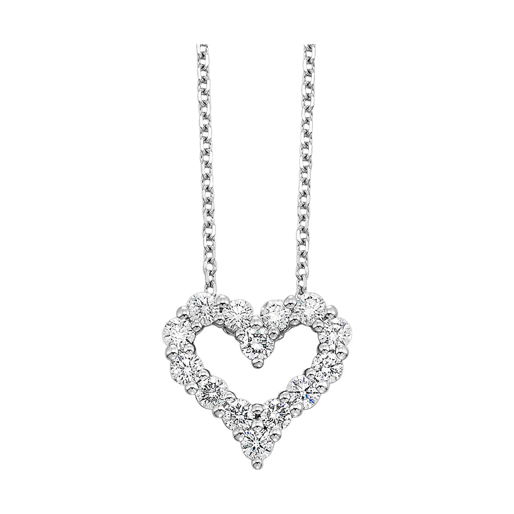 14Kt White Gold Diamond 5/8Ctw Pendant
