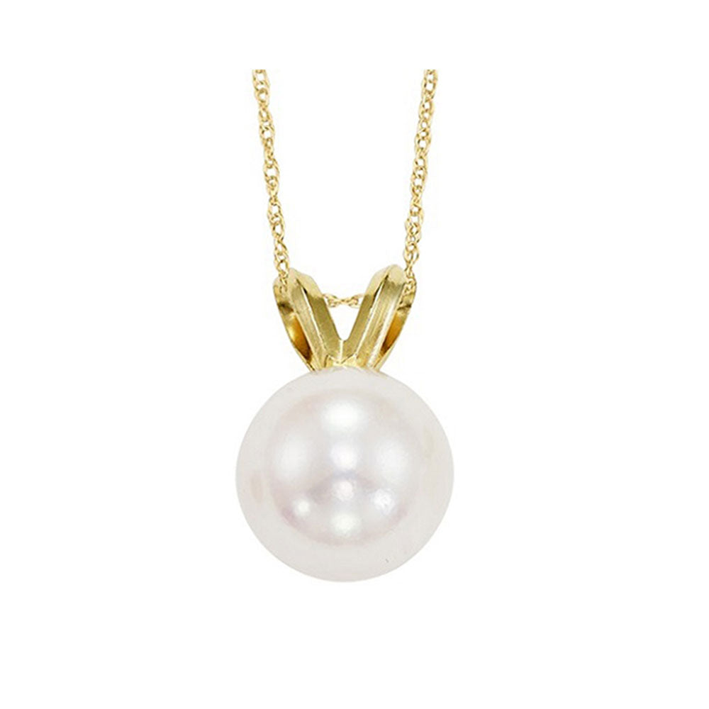 14Kt Yellow Gold Pearl Pendant