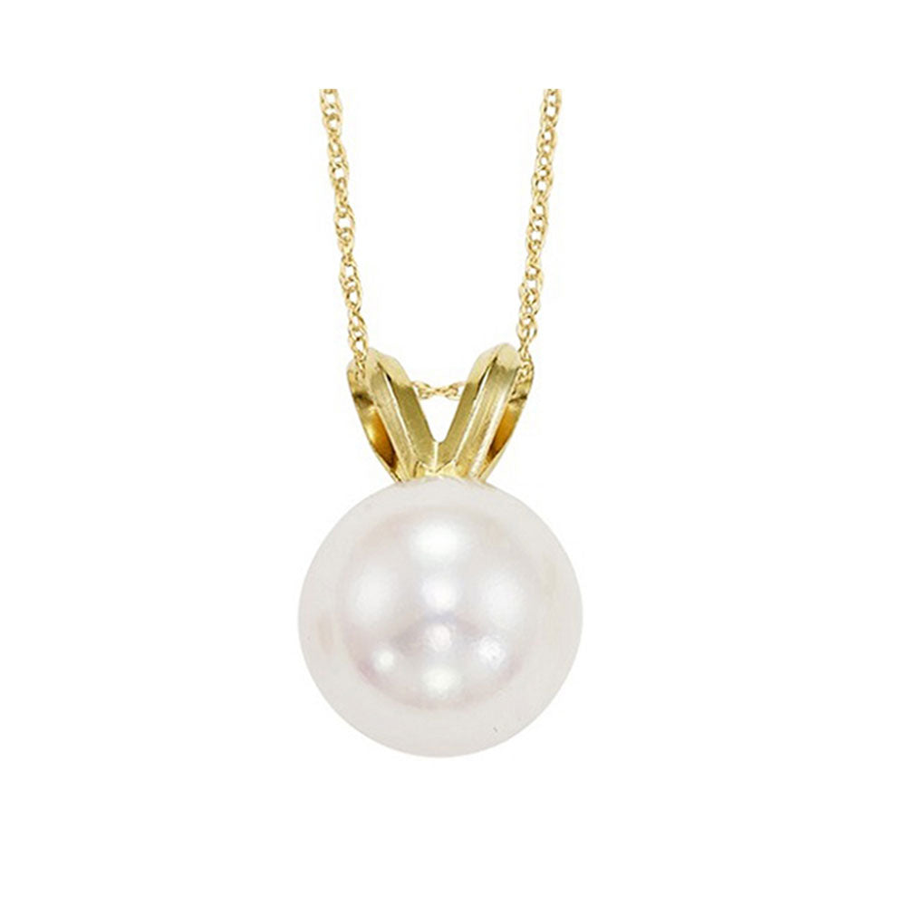 14Kt Yellow Gold & Pearl Pendant