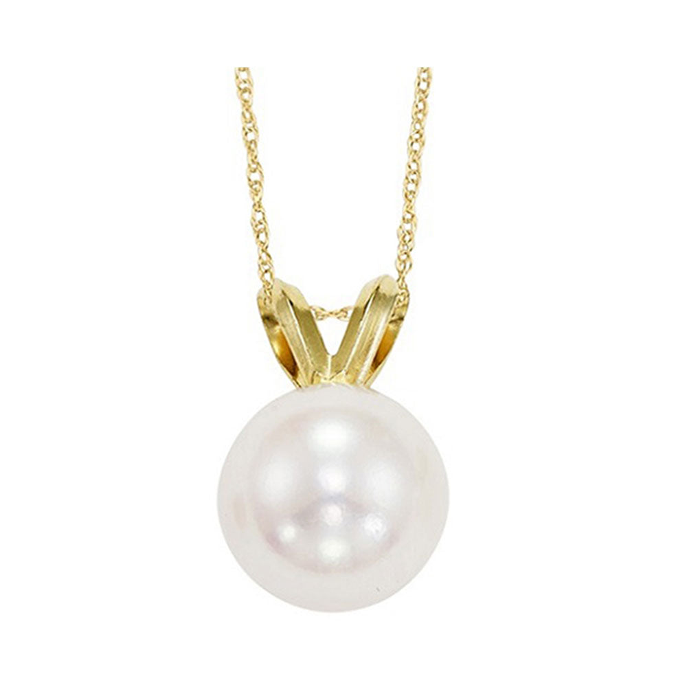 14Kt Yellow Gold Pearl Pendant