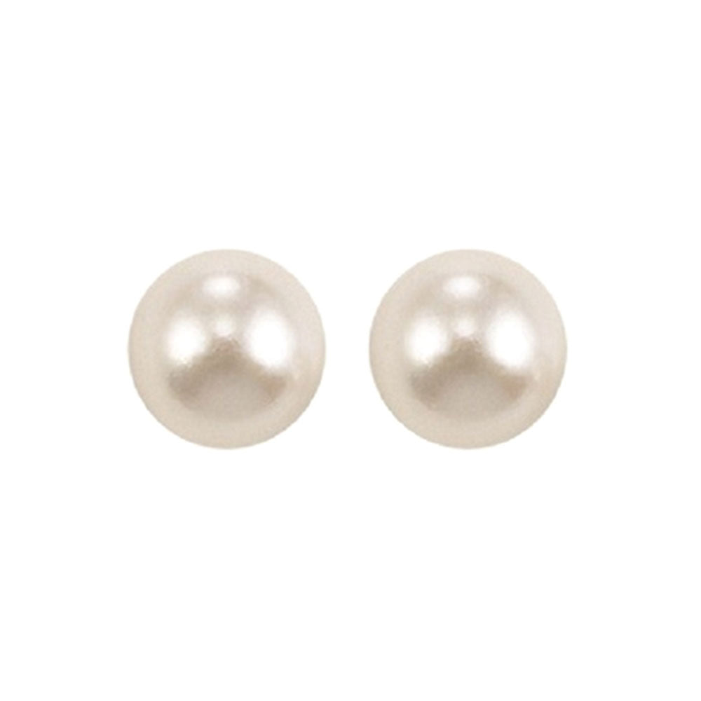 14Kt Yellow Gold Pearl Earring