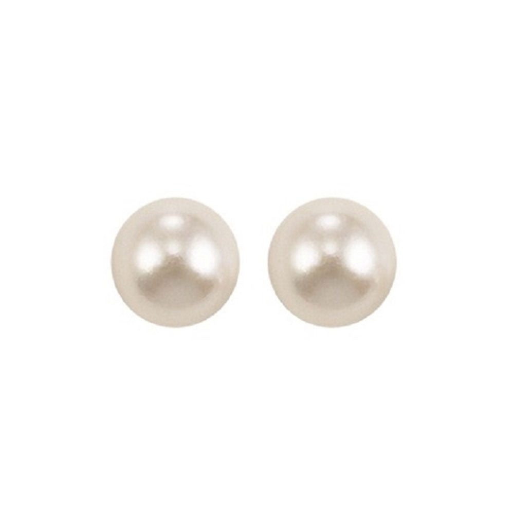 14Kt Yellow Gold Pearl Earring