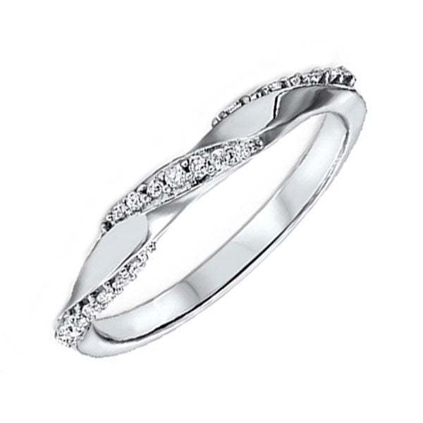 14Kt White Gold Diamond 1/8Ctw Ring