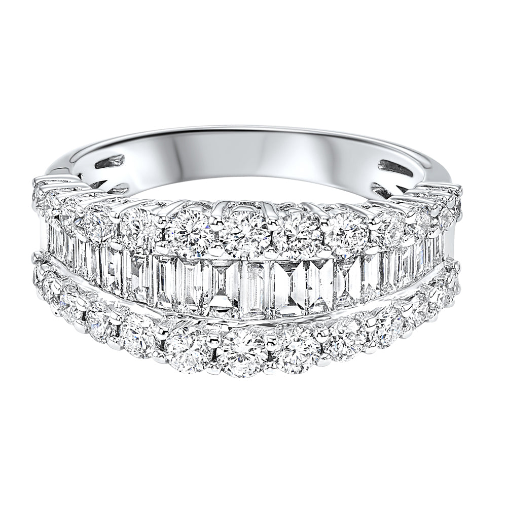 14Kt White Gold Diamond 2 1/4Ctw Ring