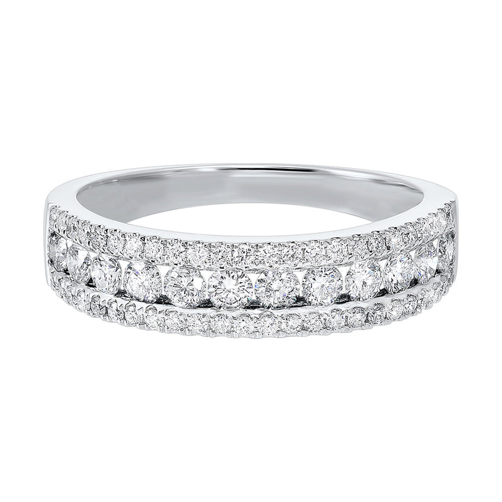 14Kt White Gold Diamond 3/4Ctw Ring