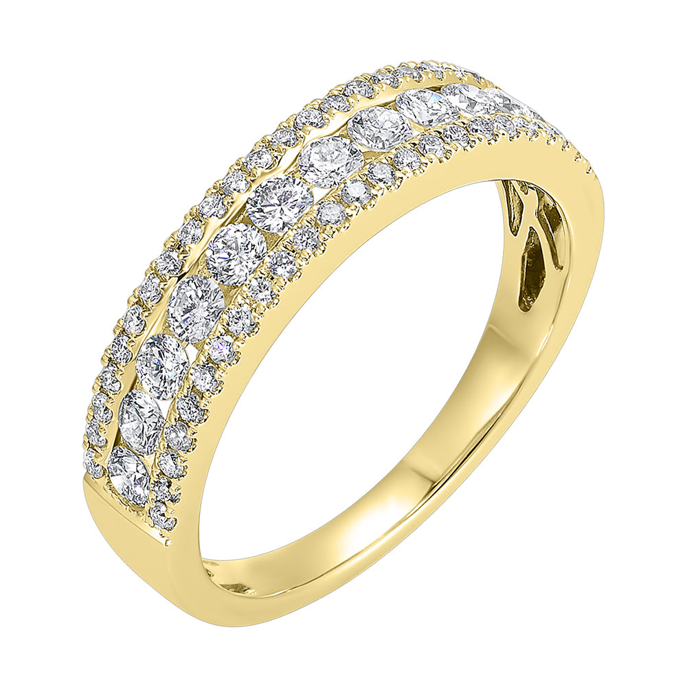 14Kt Yellow Gold Diamond 3/4Ctw Ring