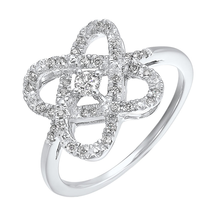 Silver Diamond 1/4Ctw Ring
