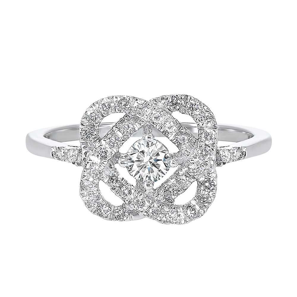 14Kt White Gold Diamond 1Ctw Ring