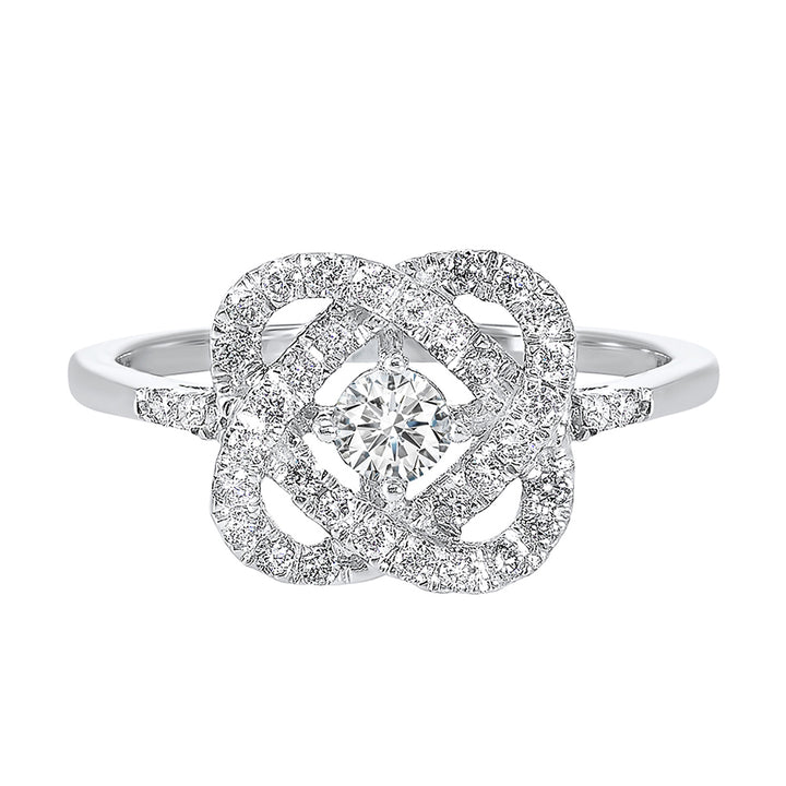 14Kt White Gold Diamond 1Ctw Ring