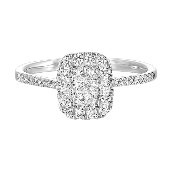 10Kt White Gold Diamond 1/2Ctw Ring