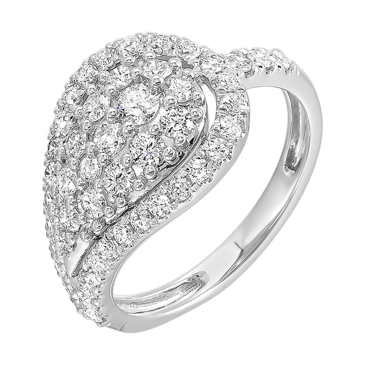 14Kt White Gold Diamond 1Ctw Ring