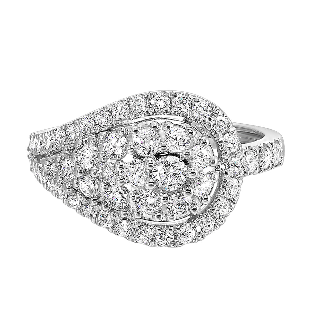 14Kt White Gold Diamond 1Ctw Ring