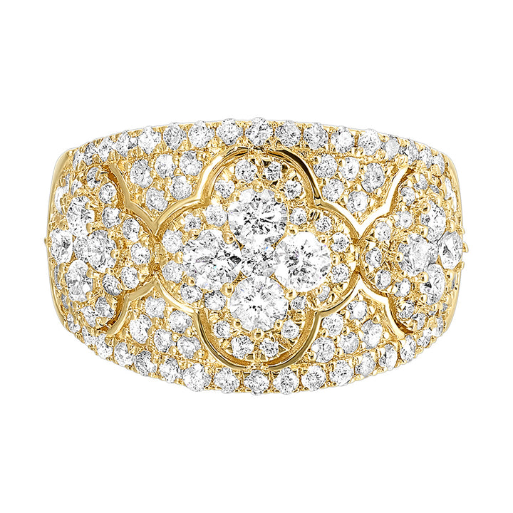 14Kt Yellow Gold Diamond 1 1/2Ctw Ring