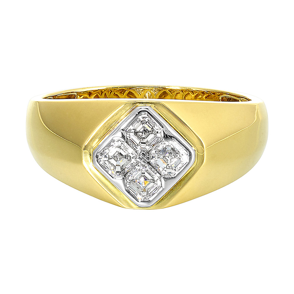 14Kt Yellow Gold Diamond 3/4Ctw Ring