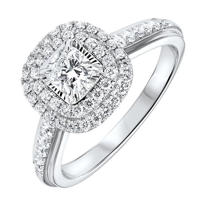 14Kt White Gold Diamond 3/4Ctw Ring