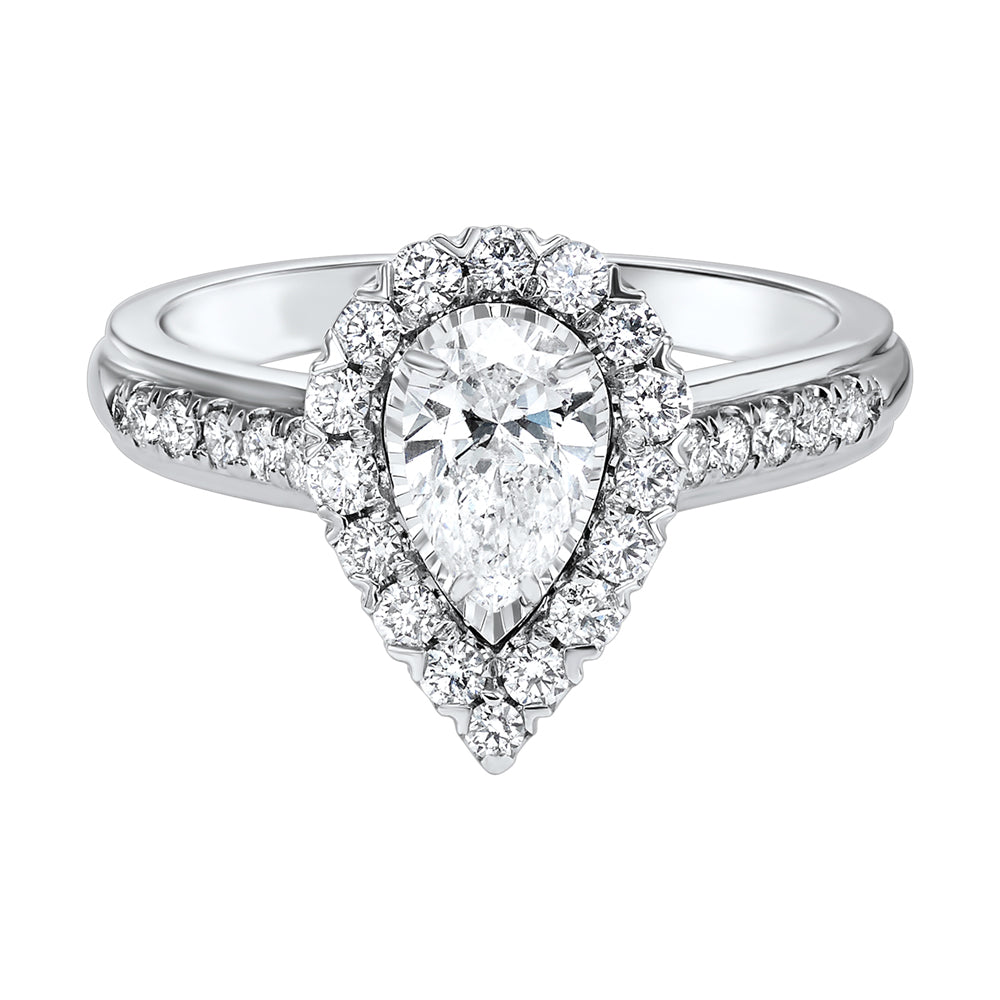14Kt White Gold Diamond 1Ctw Ring