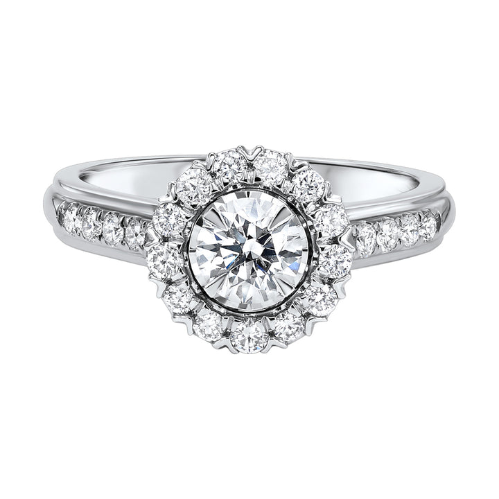 Silver White Diamond 1Ctw Ring