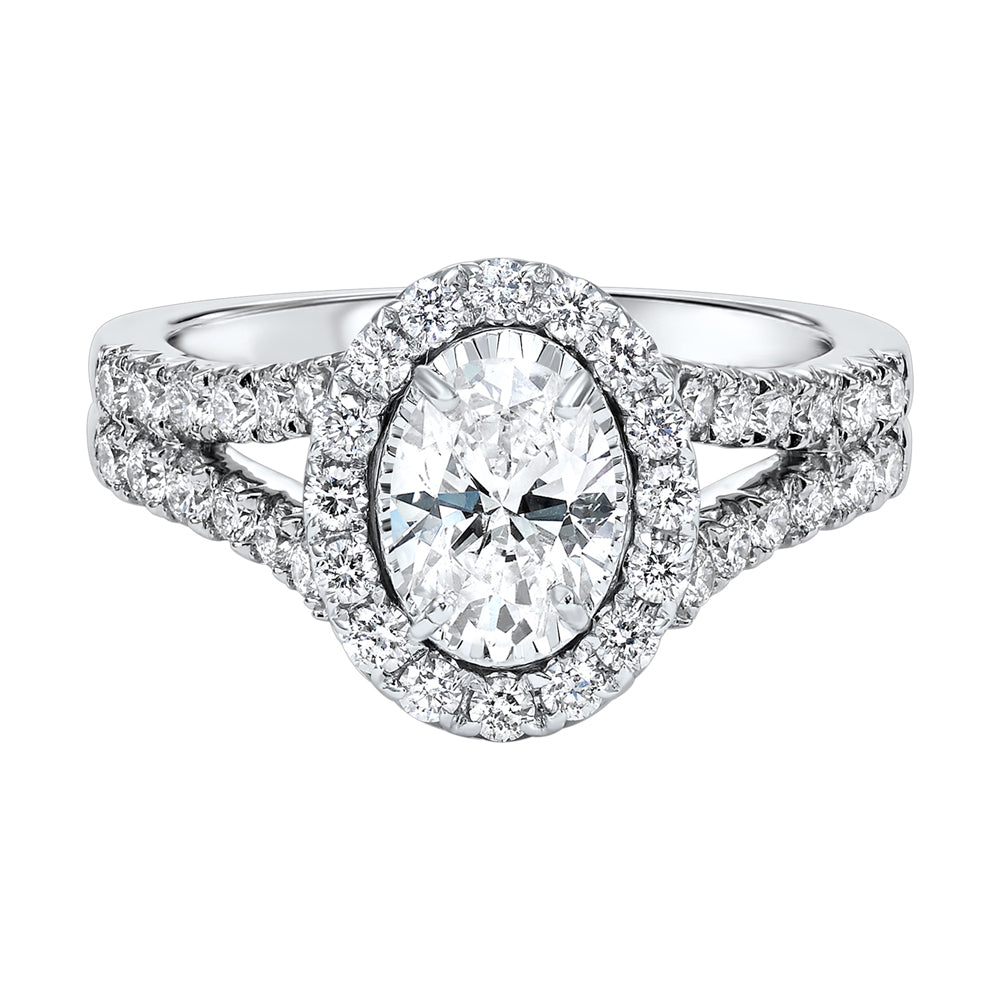 Silver White Diamond 1 1/2Ctw Ring