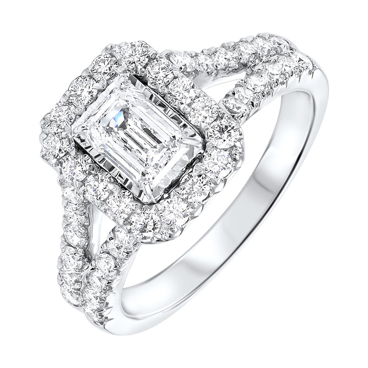 14Kt White Gold Diamond 1 1/2Ctw Ring