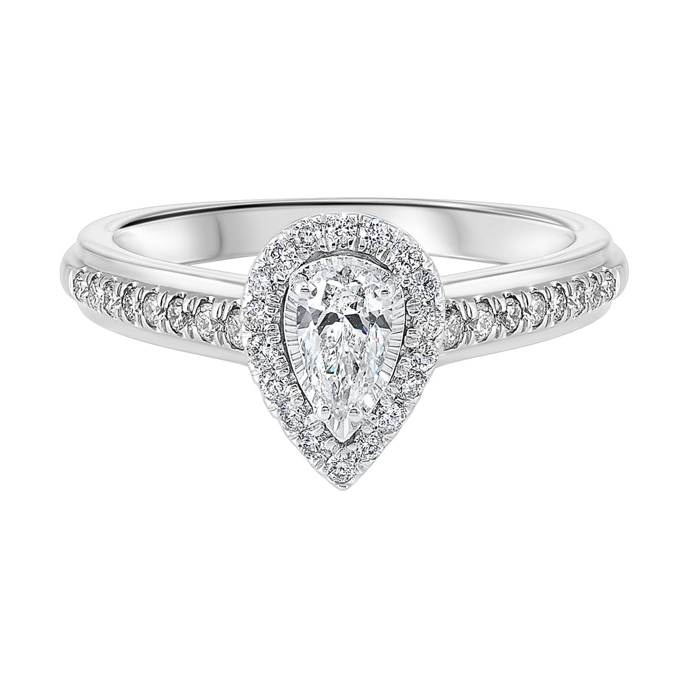 14Kt White Gold Diamond 1/2Ctw Ring