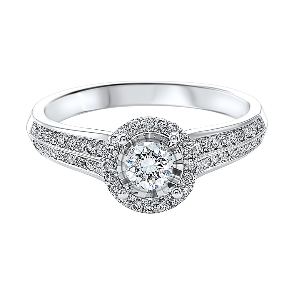 14Kt White Gold Diamond 1/2Ctw Ring
