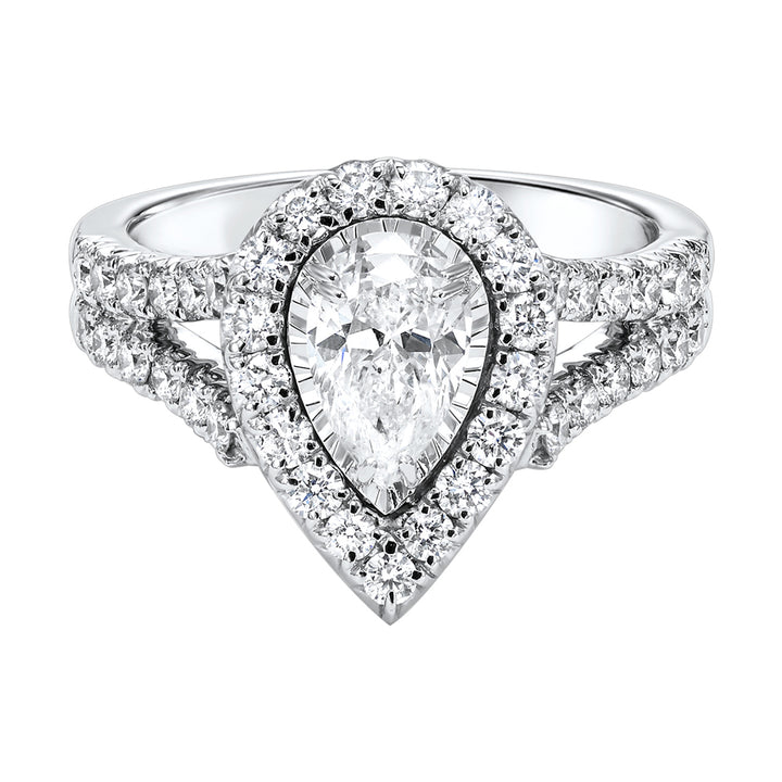 14Kt White Gold Diamond 1Ctw Ring