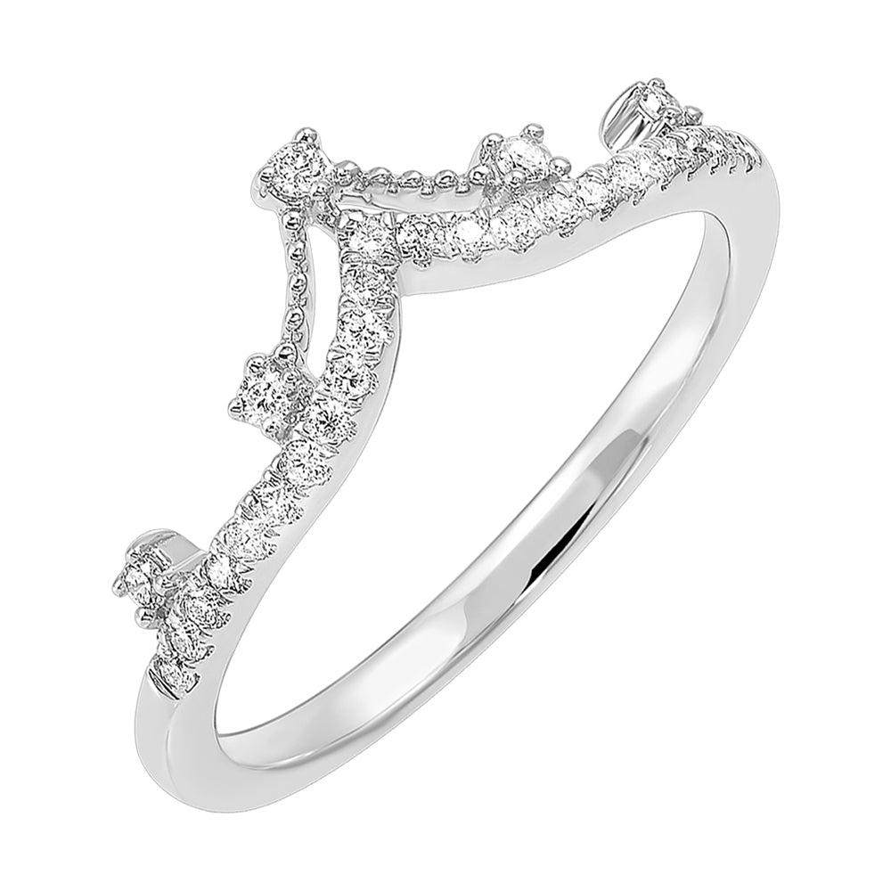 14Kt White Gold Diamond 1/5Ctw Ring