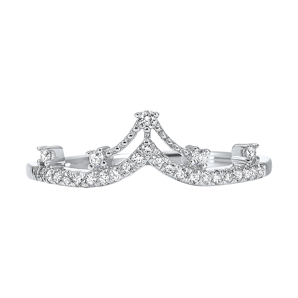 14Kt White Gold Diamond 1/5Ctw Ring