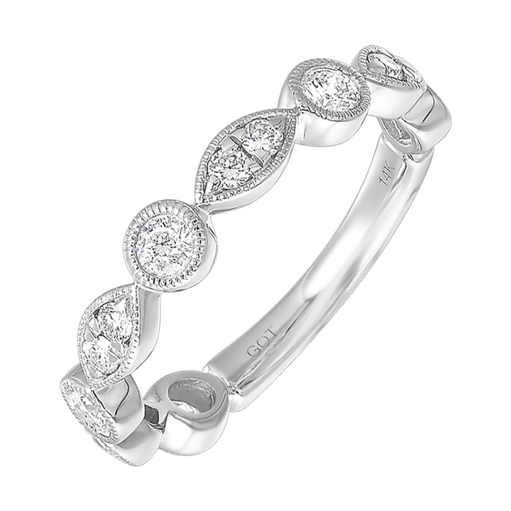 14Kt White Gold Diamond 5/8Ctw Ring