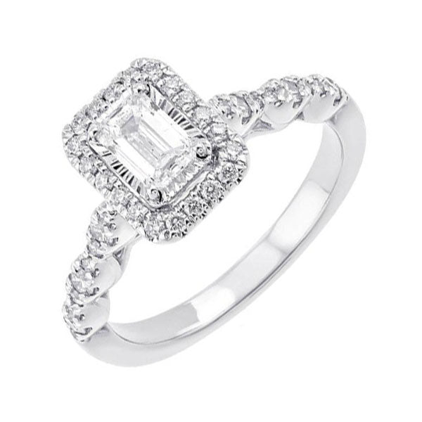 14Kt White Gold Diamond 5/6Ctw Ring