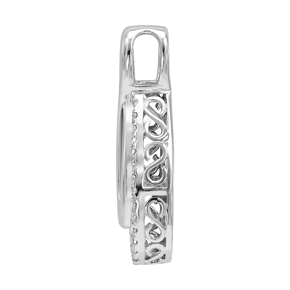 Silver Diamond 1/10Ctw Pendant
