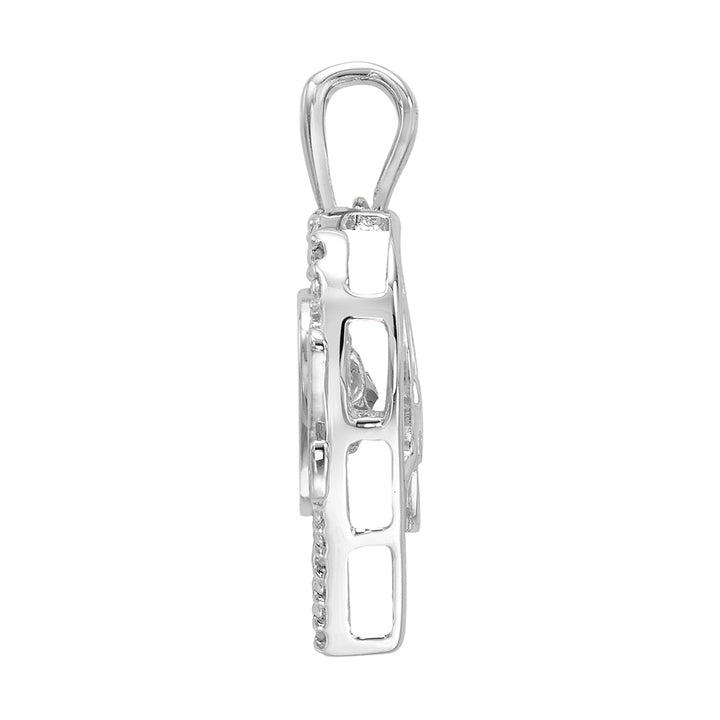 Silver Diamond 1/15Ctw Pendant