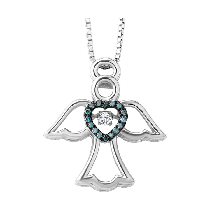 Silver Diamond 1/10Ctw Pendant