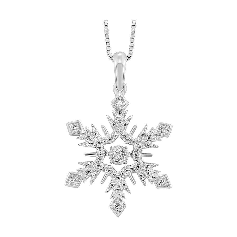 Silver Diamond 1/20Ctw Pendant