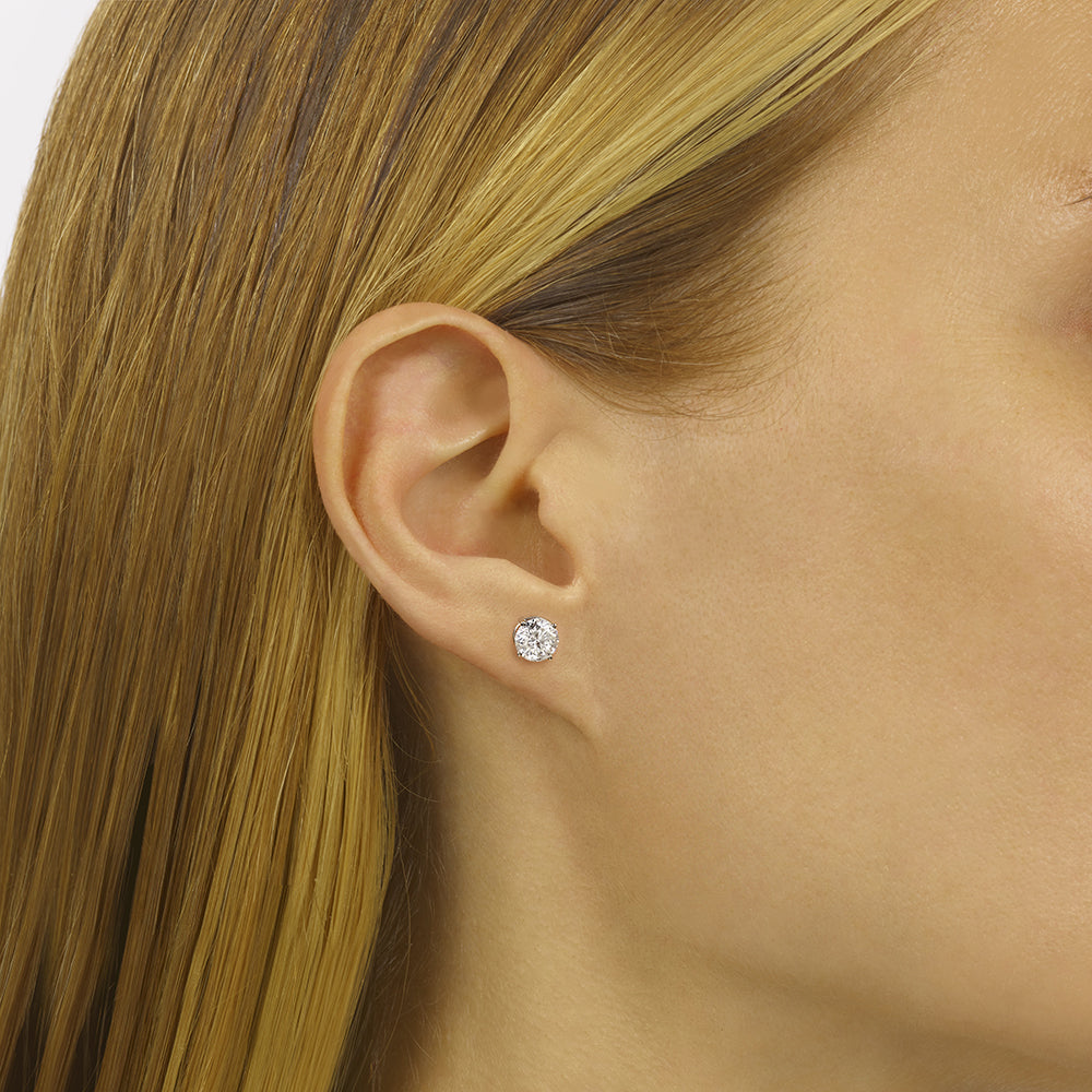 14Kt White Gold Diamond 1 1/2Ctw Earring